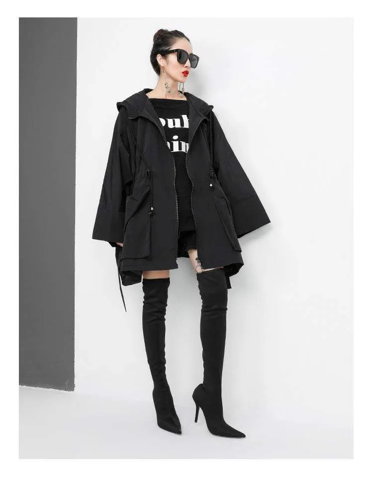 Oversized Asymmetrical Belted Jacket | Millennials