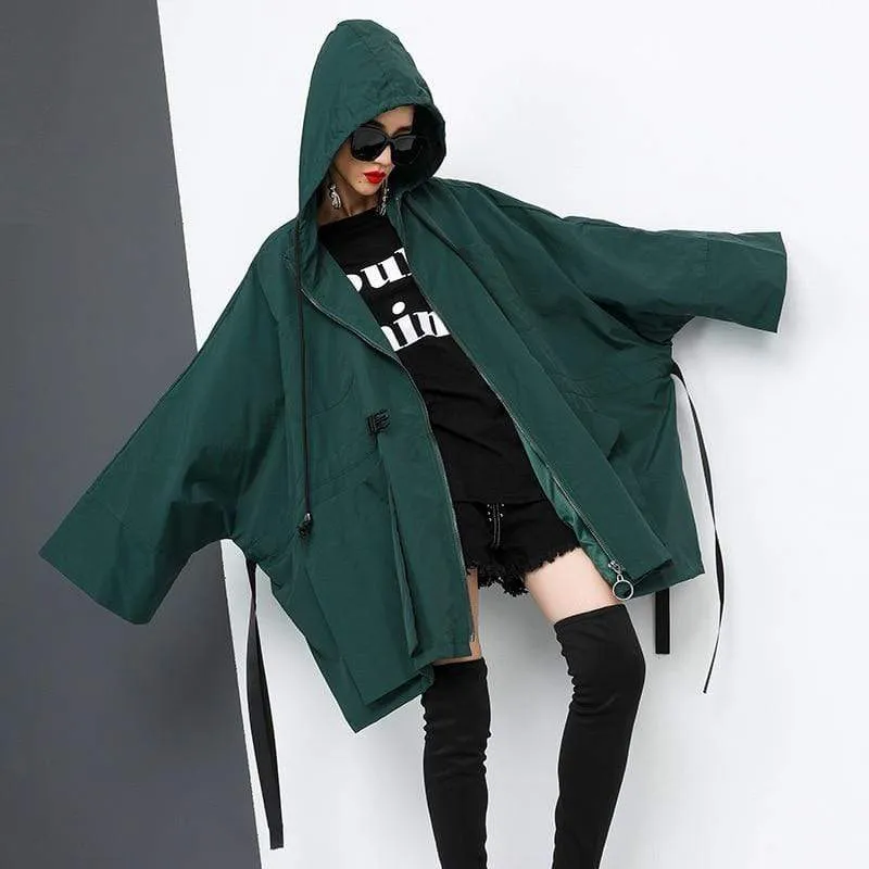 Oversized Asymmetrical Belted Jacket | Millennials