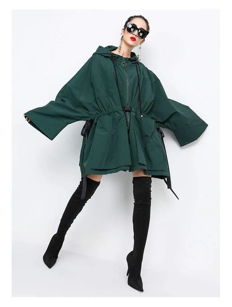 Oversized Asymmetrical Belted Jacket | Millennials