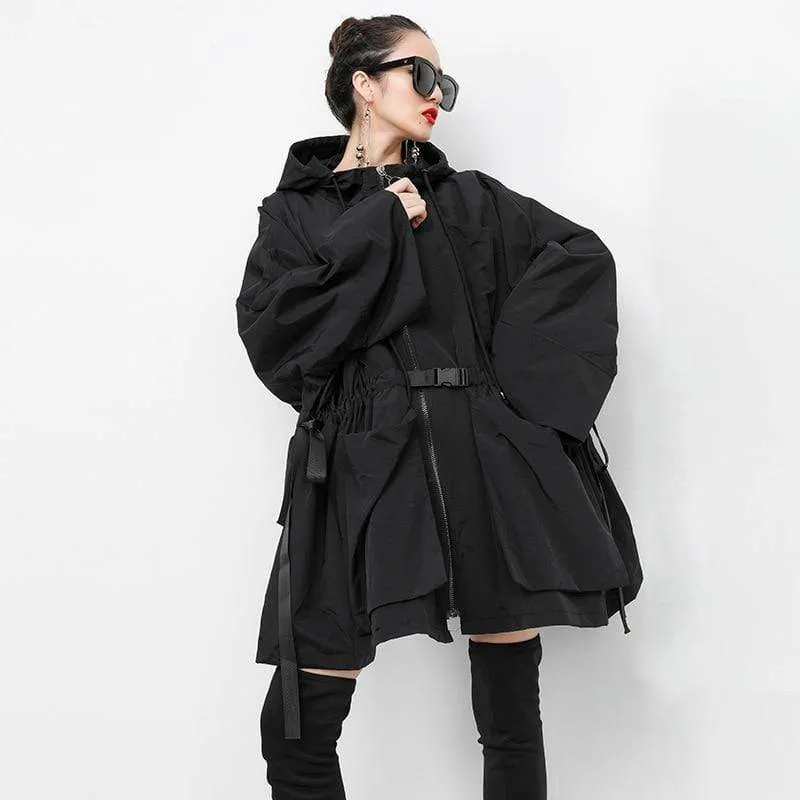 Oversized Asymmetrical Belted Jacket | Millennials