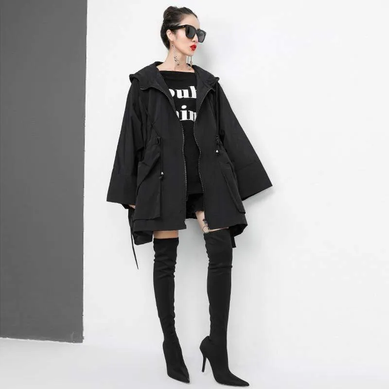 Oversized Asymmetrical Belted Jacket | Millennials