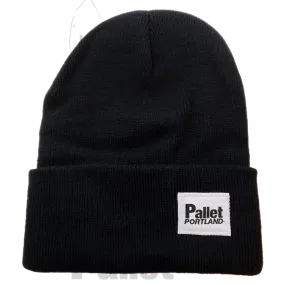 Pallet Portland -"Black Knit Beanie" -Size OS