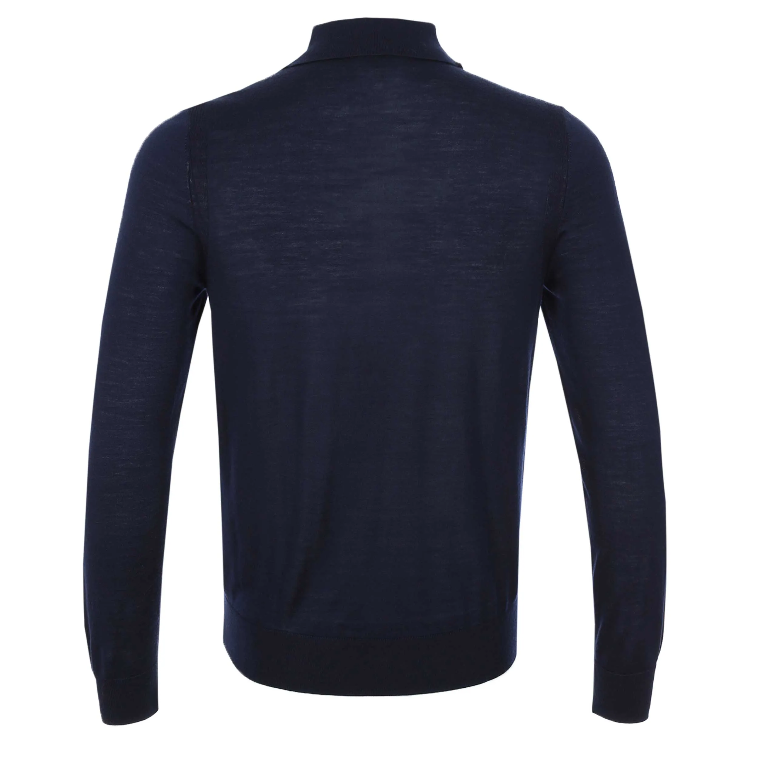 Paul Smith Sweater LS Polo in Navy