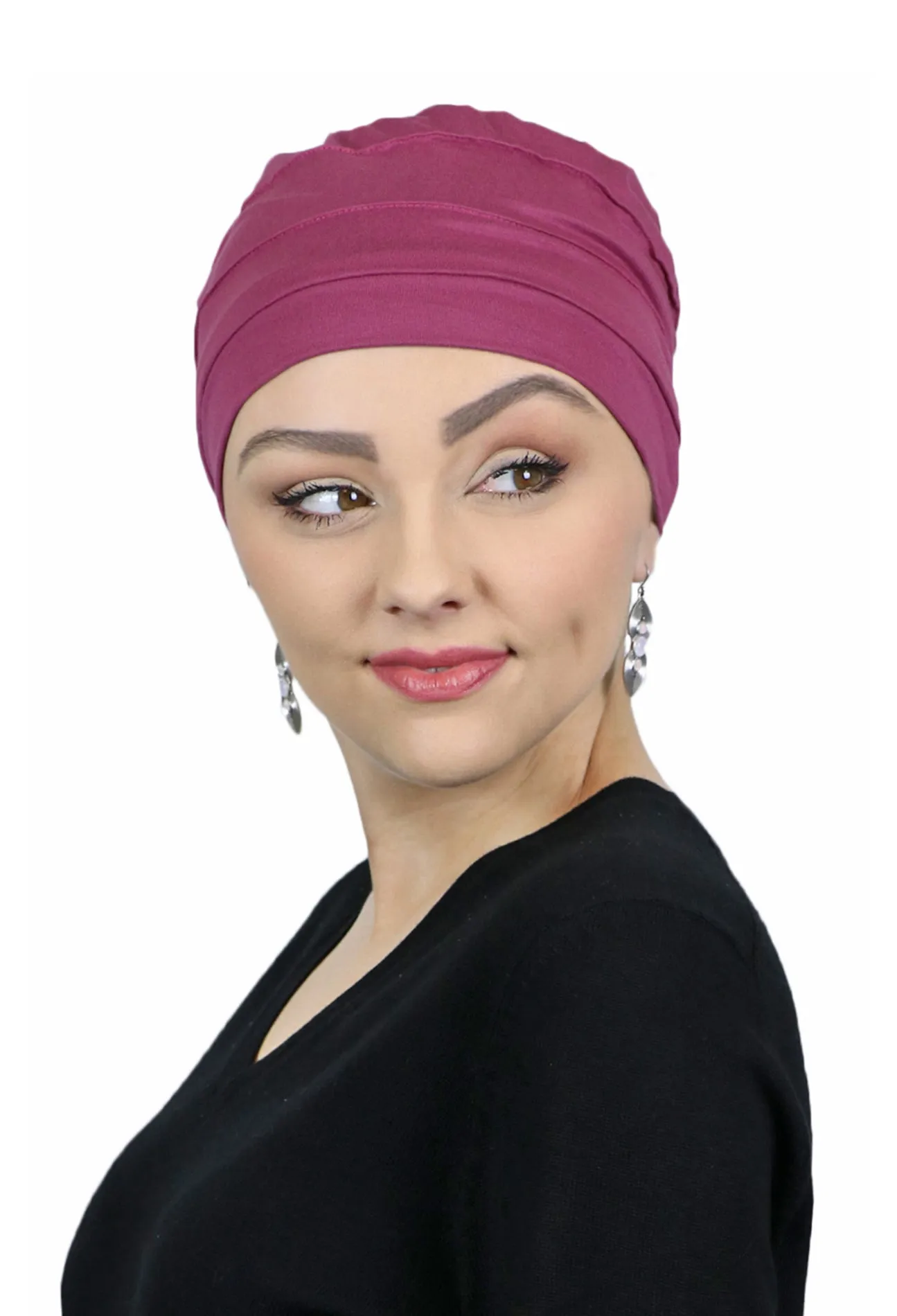 PETITE Bamboo 3 Seam Turban Hat Chemo Headwear for Small Heads 50  UPF