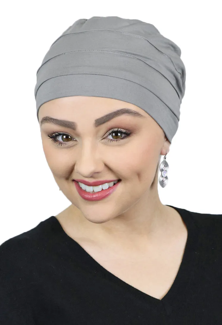 PETITE Bamboo 3 Seam Turban Hat Chemo Headwear for Small Heads 50  UPF