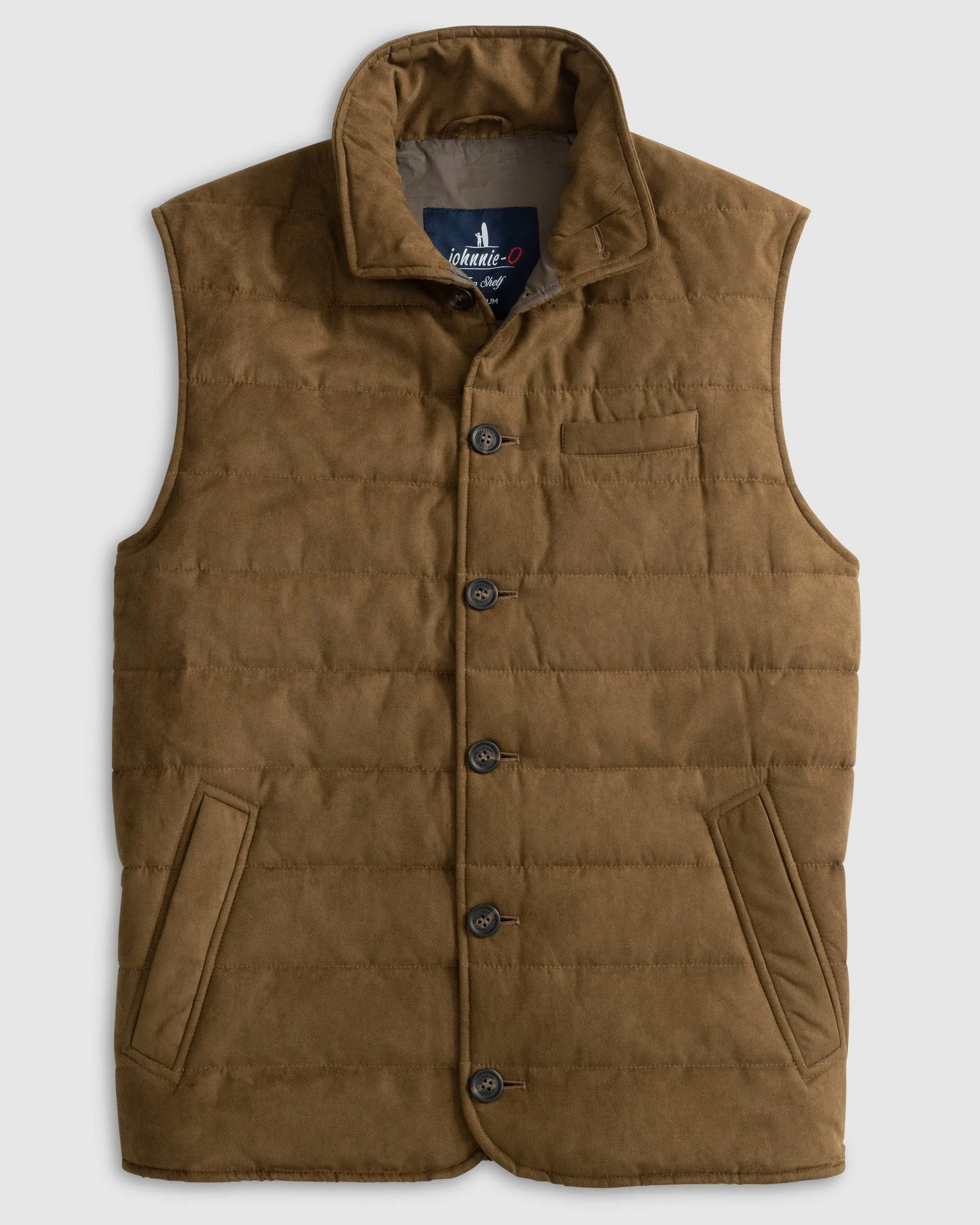 Pickens Quilted Faux Suede Vest