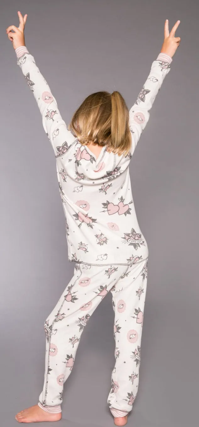 PJ Salvage Forever & Ever Thermal Pajama Set