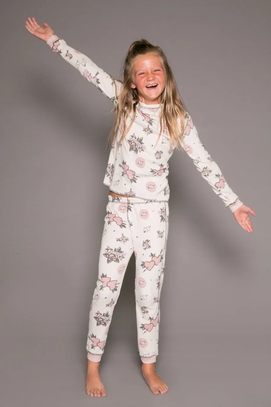 PJ Salvage Forever & Ever Thermal Pajama Set