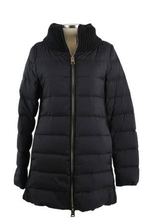 Poly/Wool Quilted Down Coat