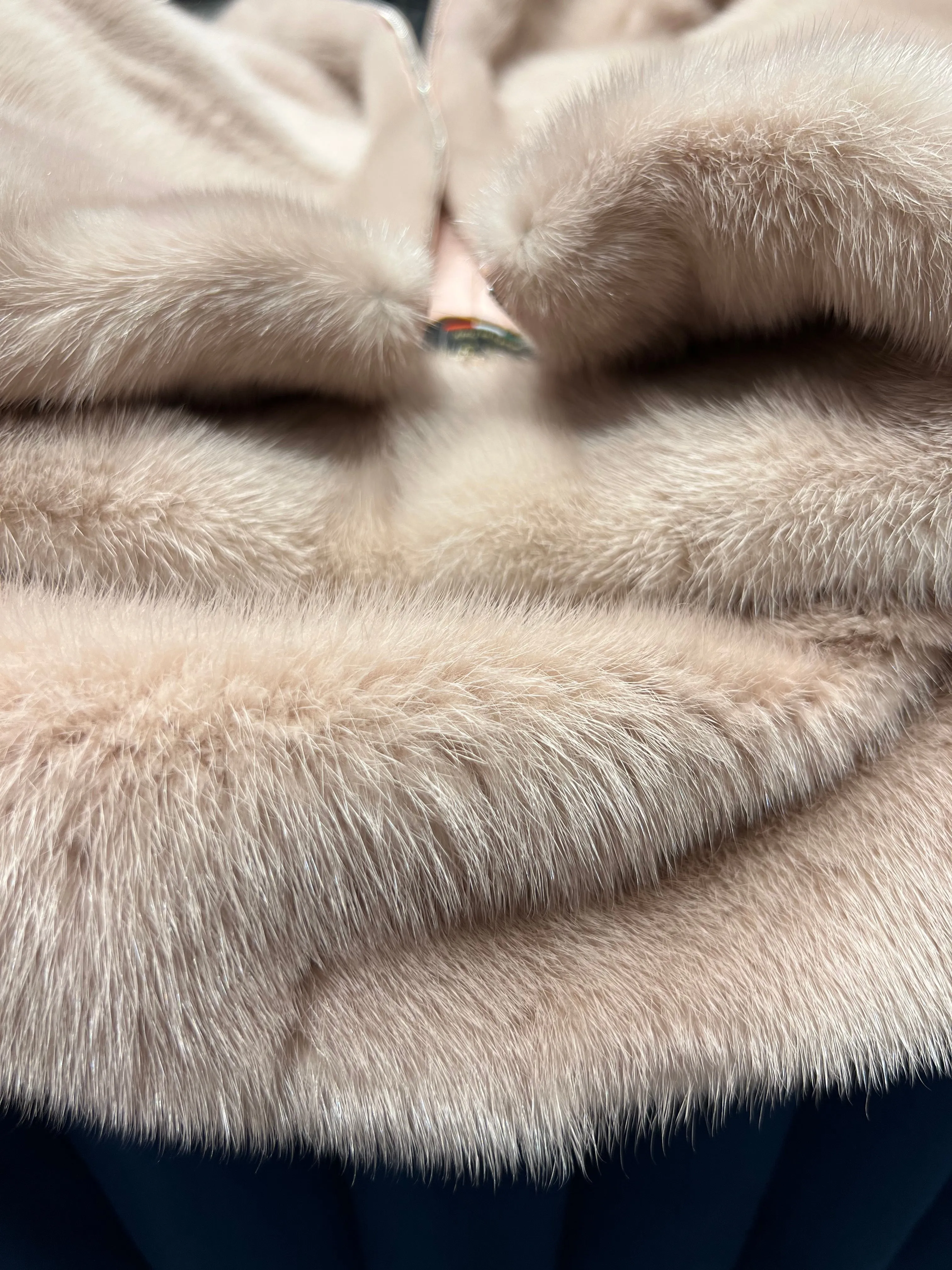 Pre-Order. Ships November 15. 2024. Genuine Scandinavian Mink Fur Poncho