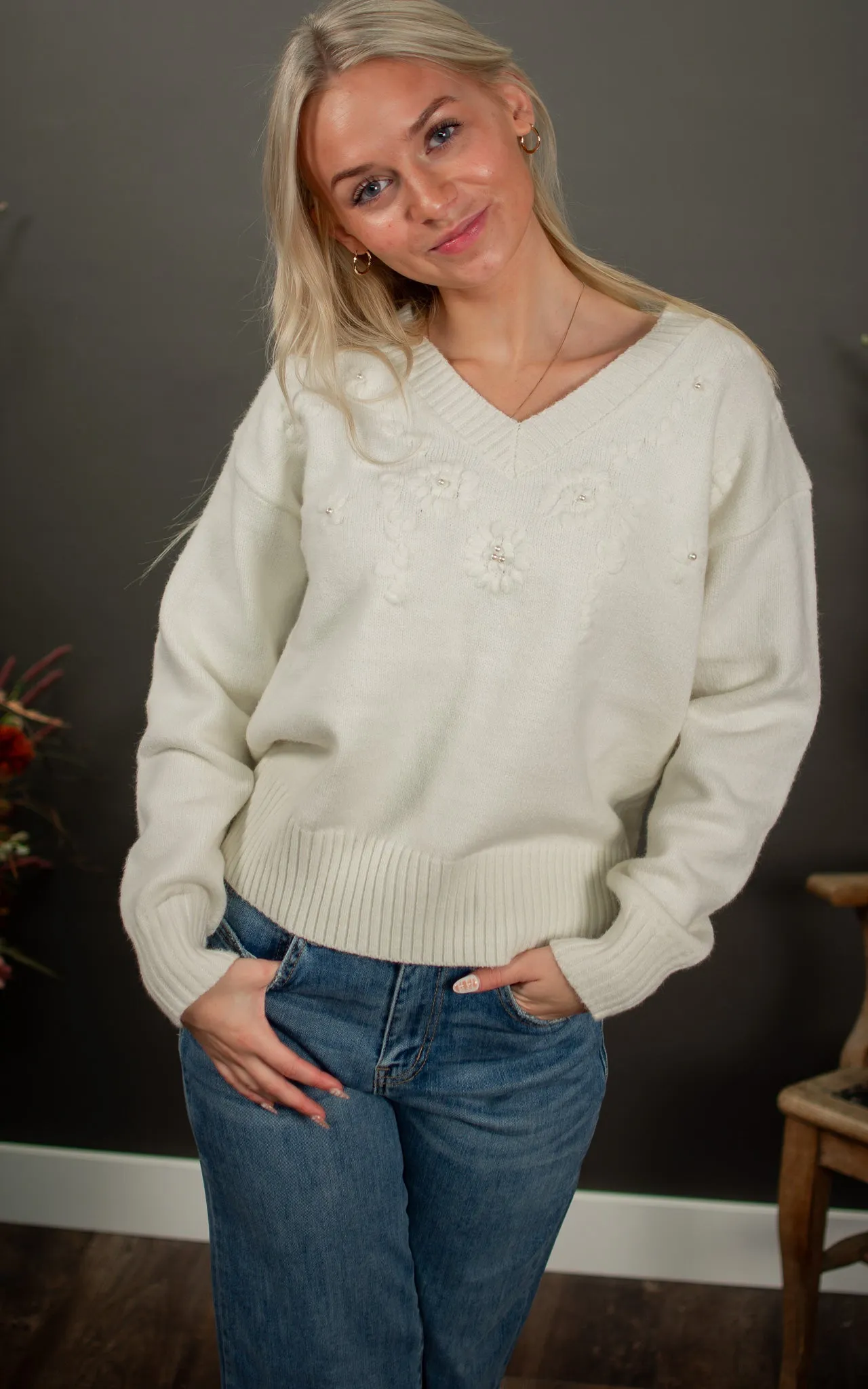 Pretty In Pearl Sweater