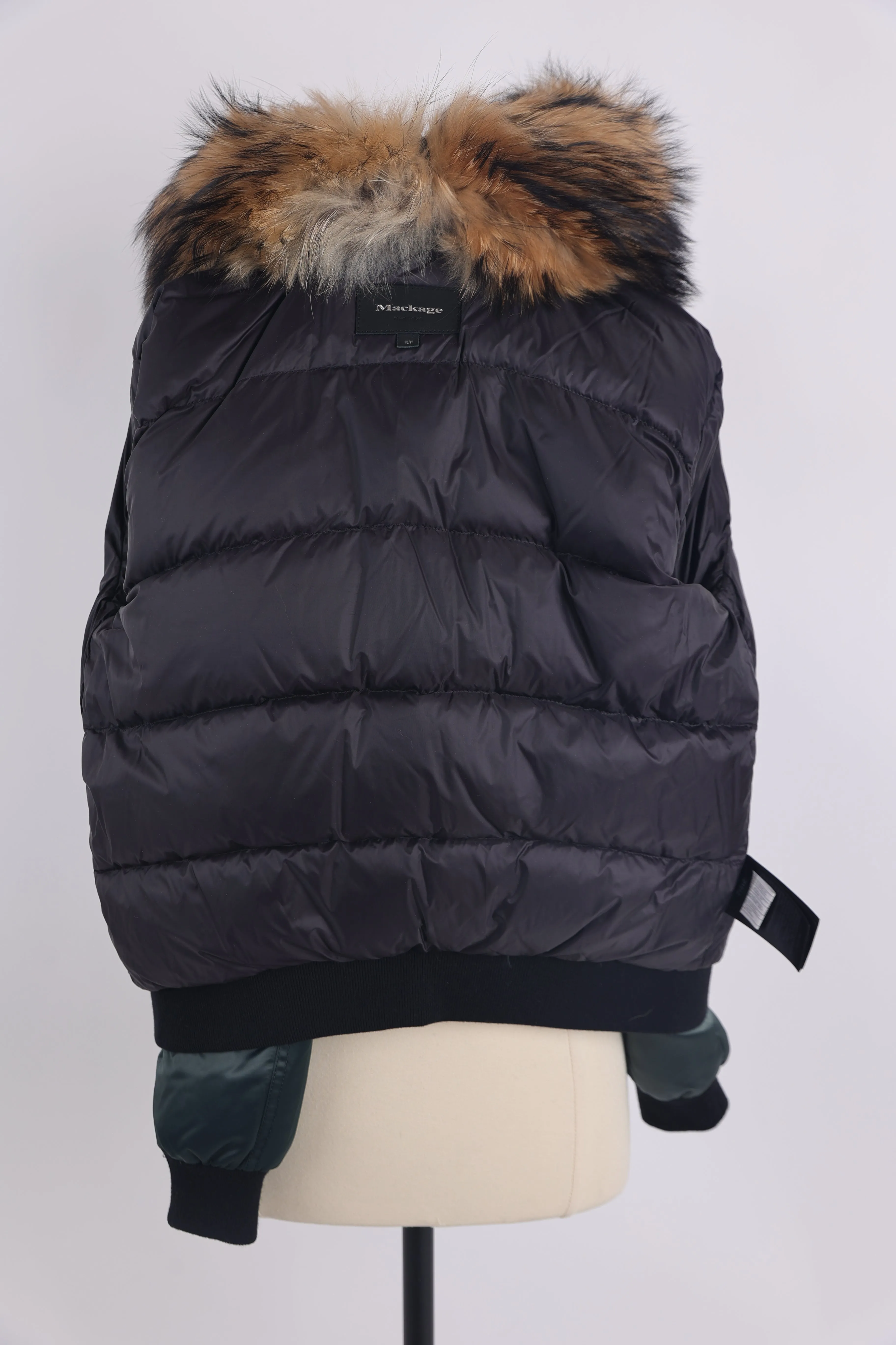 Rella Fur Trim Down Bomber Jacket