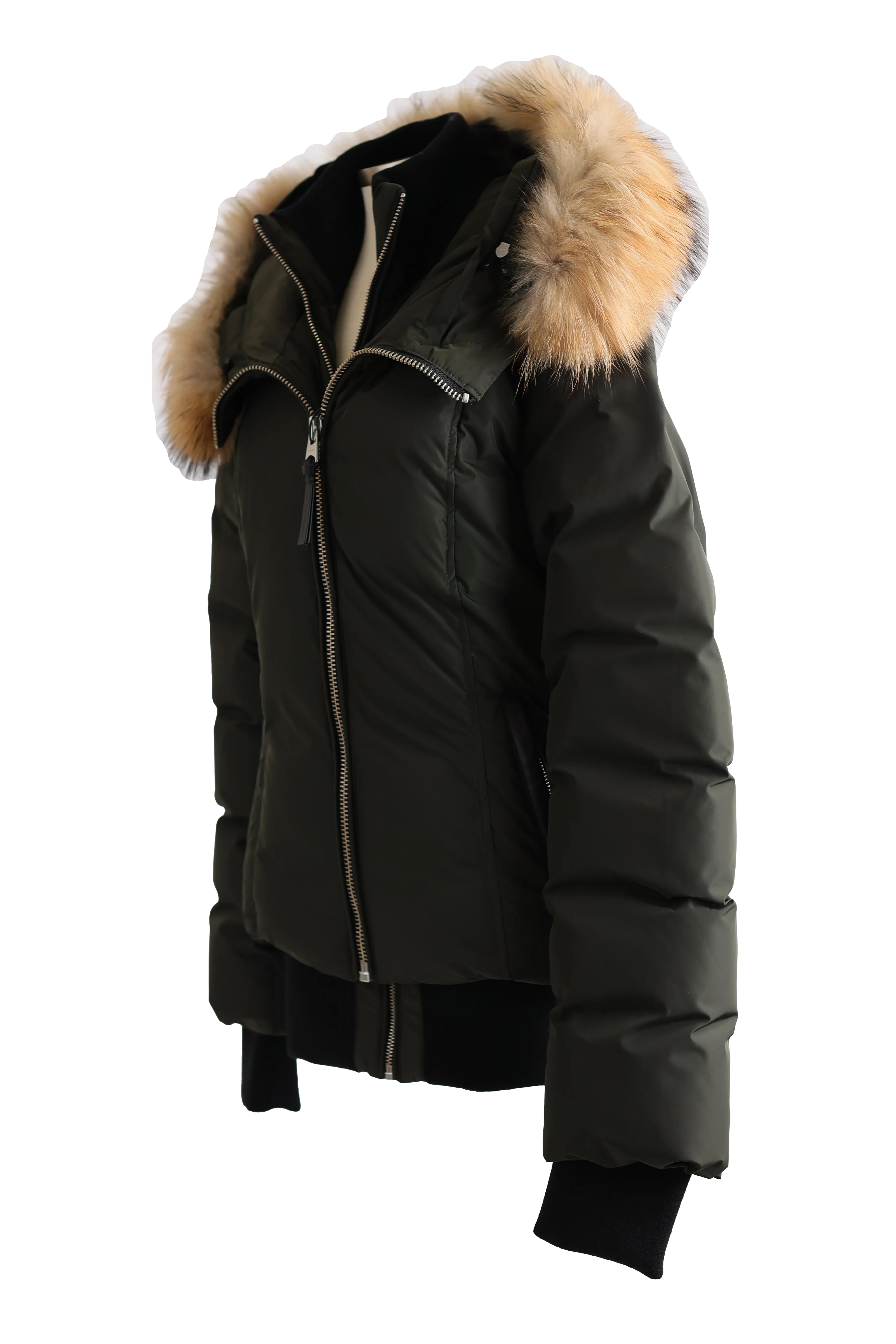 Romane Down Bomber Jacket W/ Fur Hood