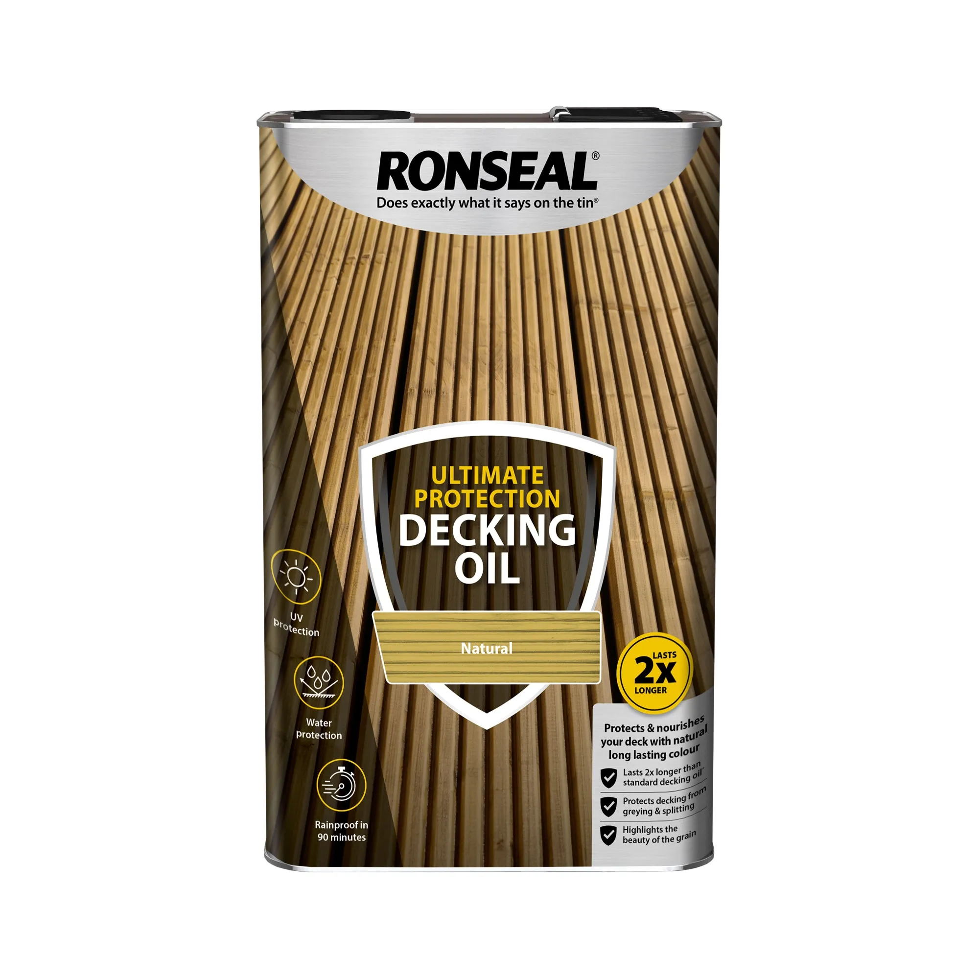 Ronseal Ultimate Protection Decking Oil - Natural 5L