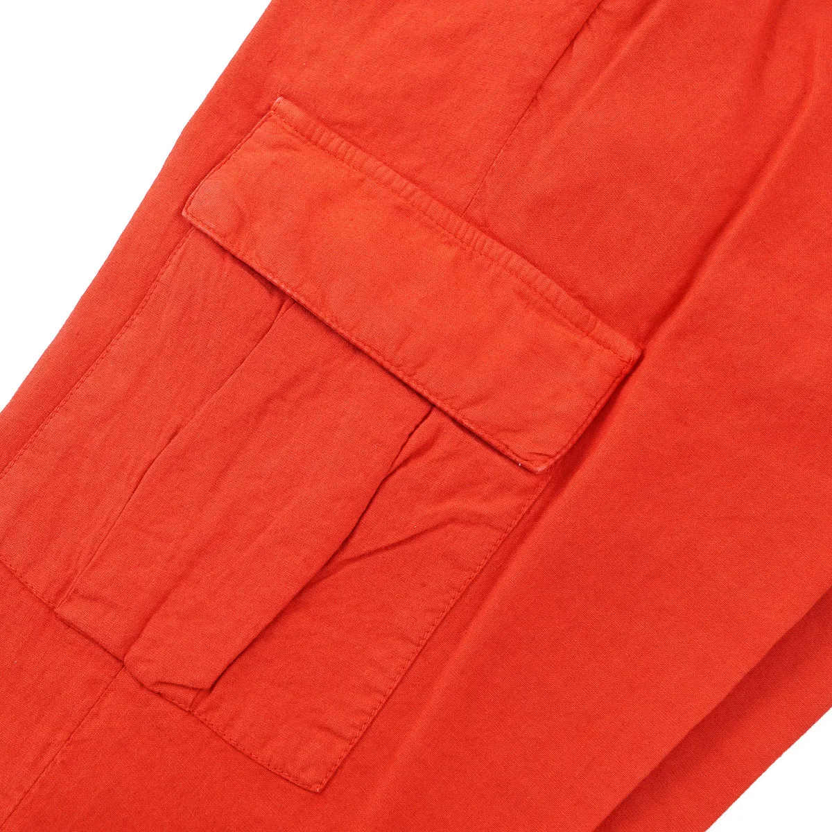 Sartorio Red Linen Cargo Pants