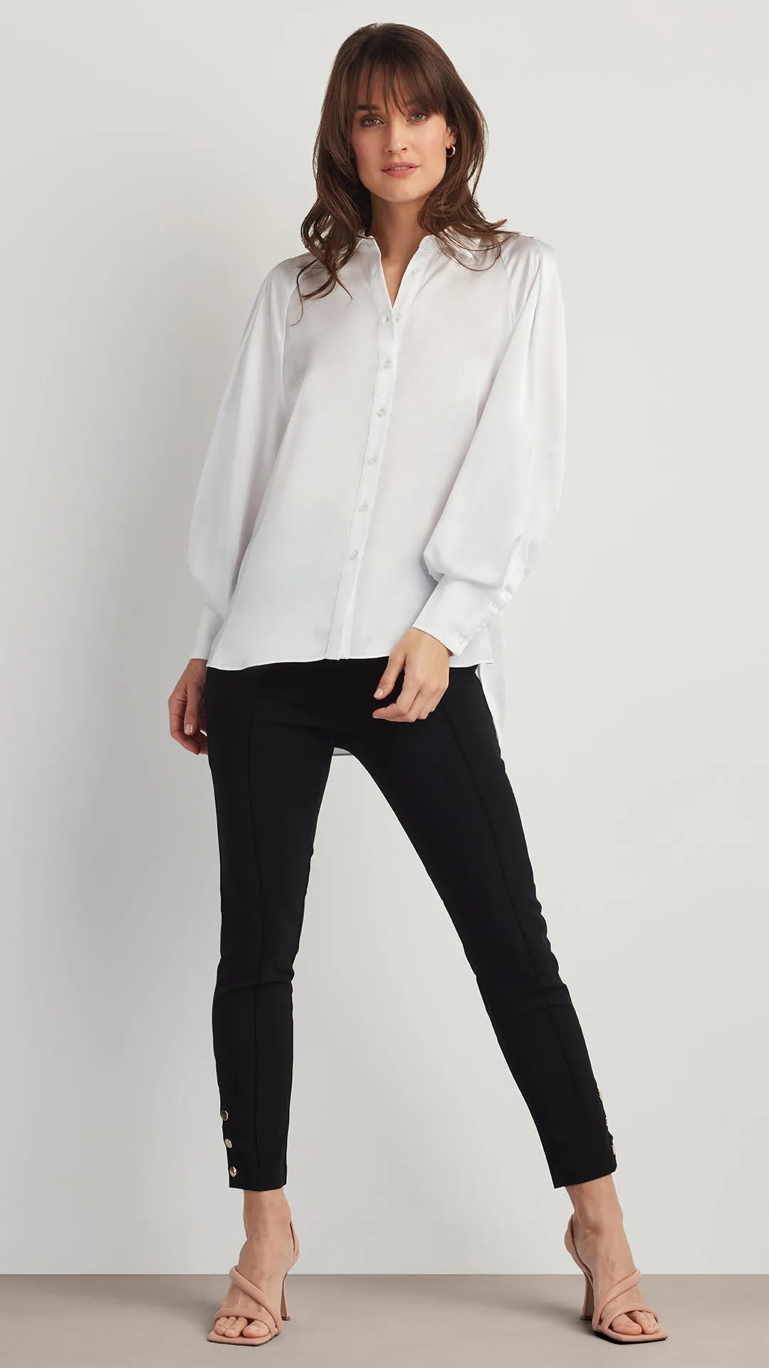 SATIN OVERSIZED BUTTON DOWN