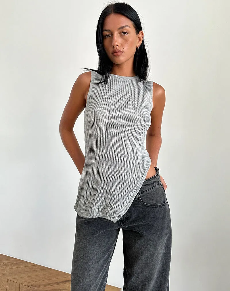 Shartina Tank Top in Grey Knit