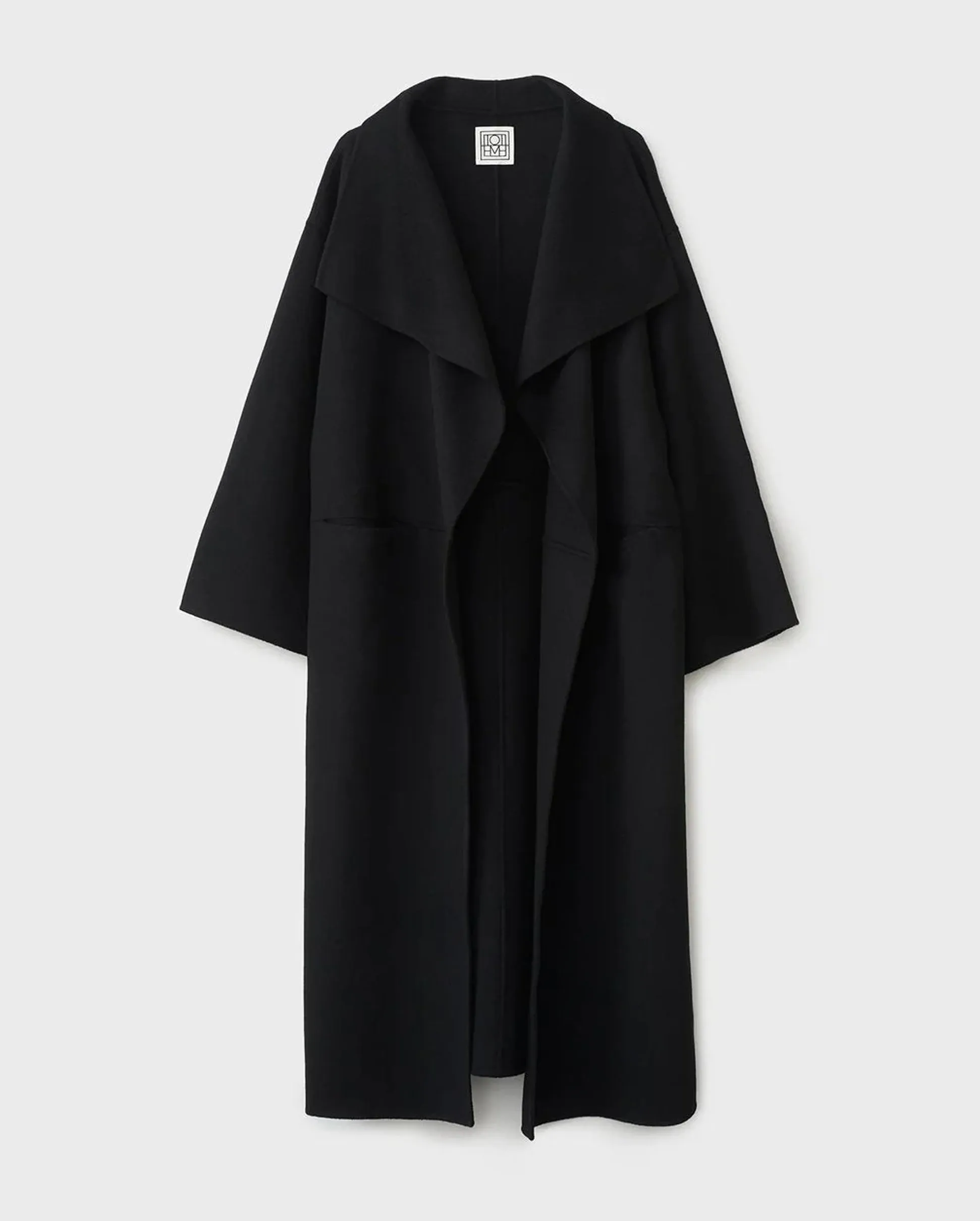 SIGNATURE WOOL CASHMERE COAT / BLACK