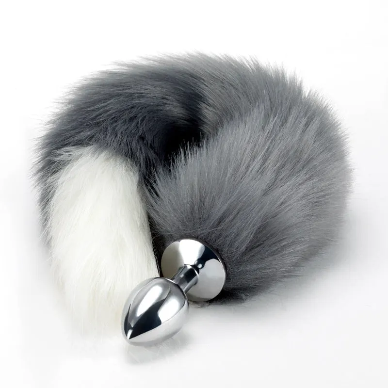 Silver Fox Butt Plug Set