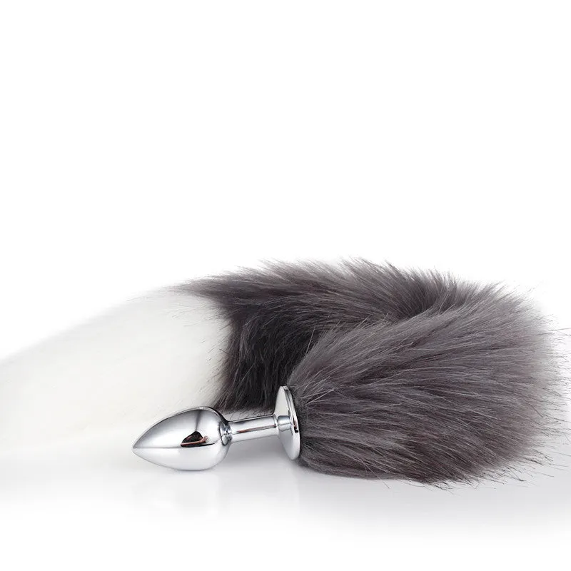 Silver Fox Butt Plug Set