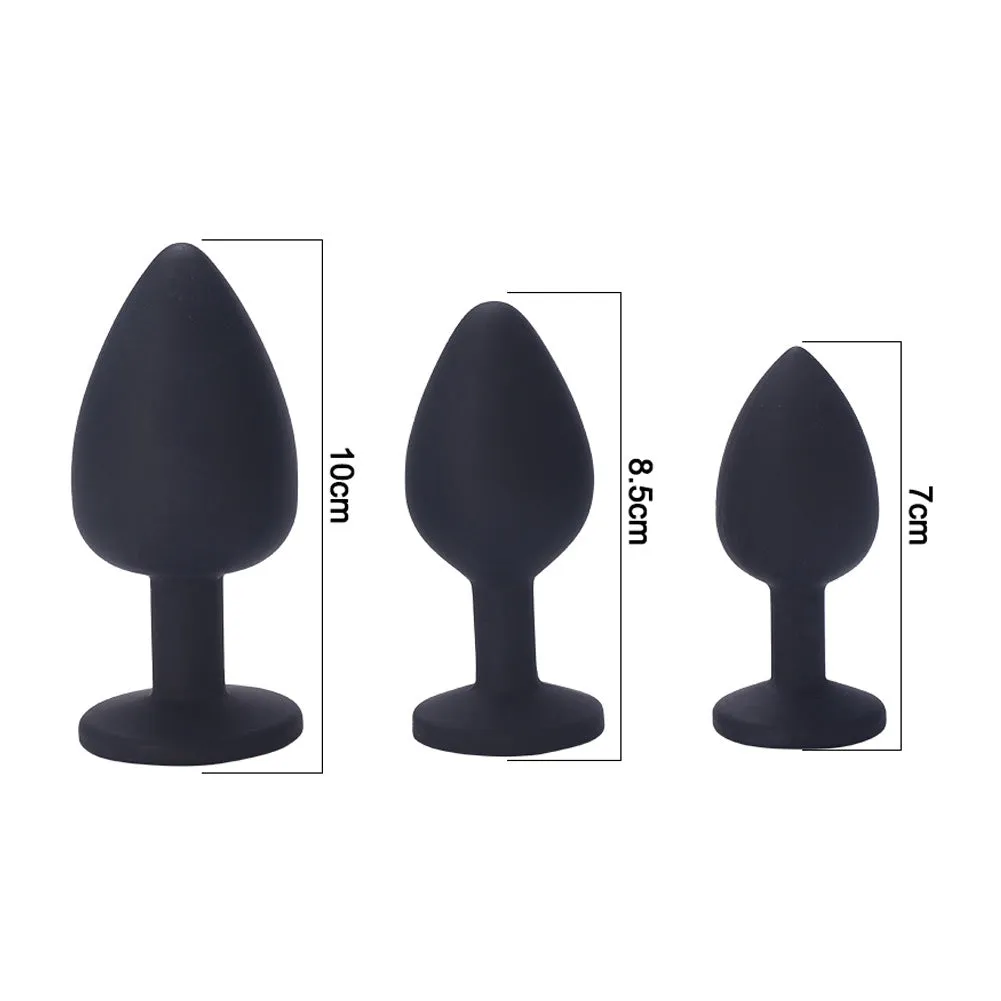 Silver Fox Butt Plug Set