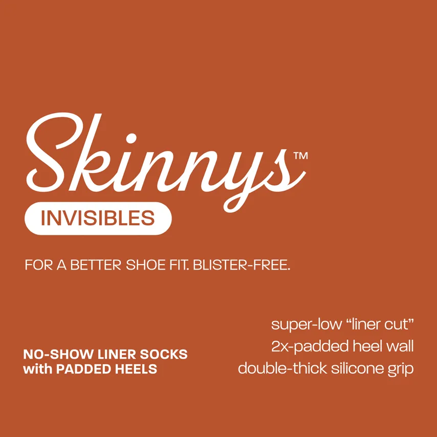 Skinnys No-Show Starter 4-Pack || Super-Thick Socks in Dual Styles