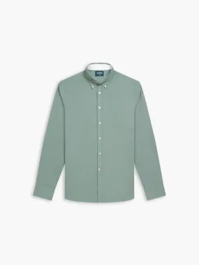 Slim Fit Mint Linen Modal Shirt