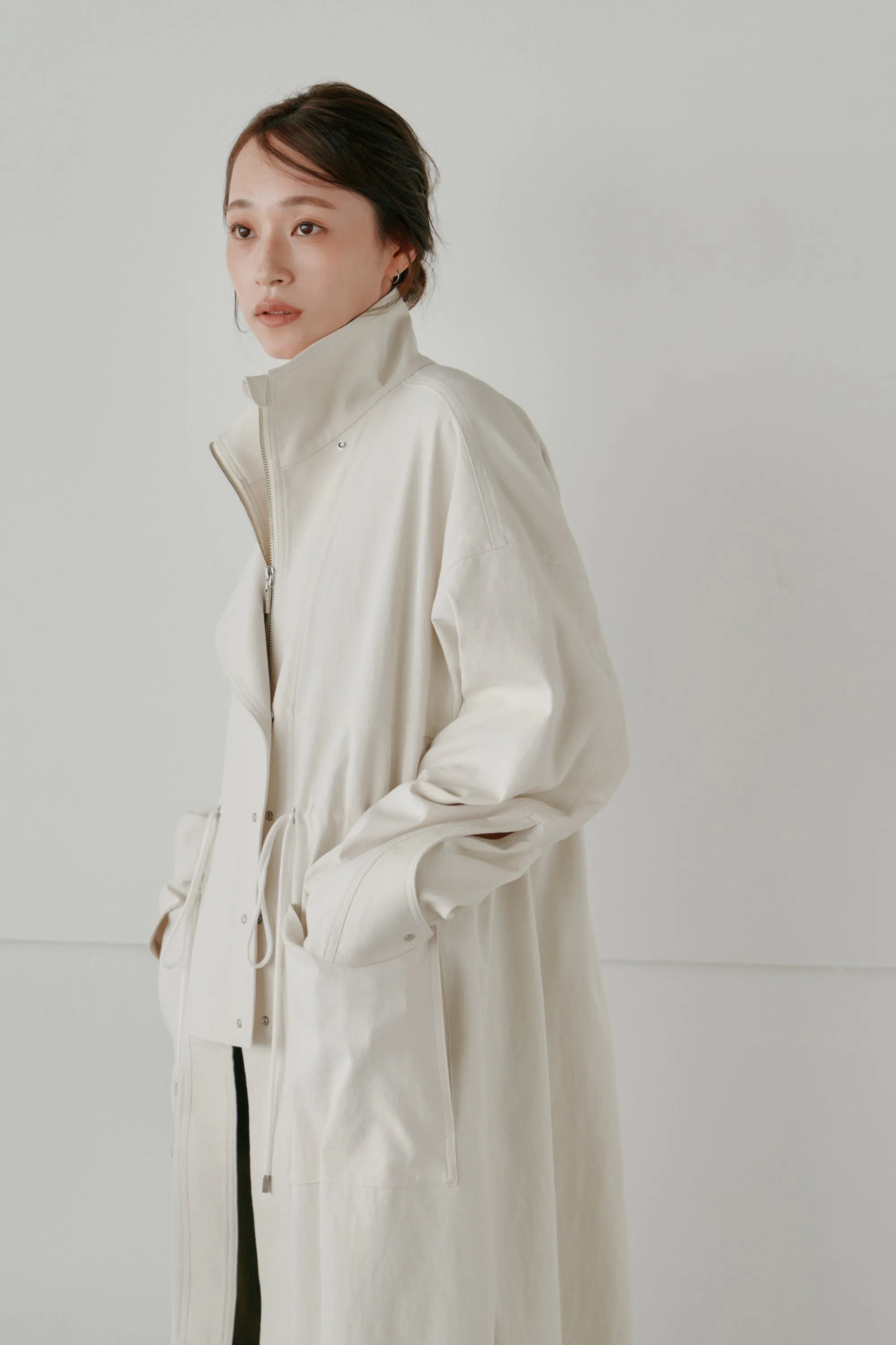 standcollar military coat