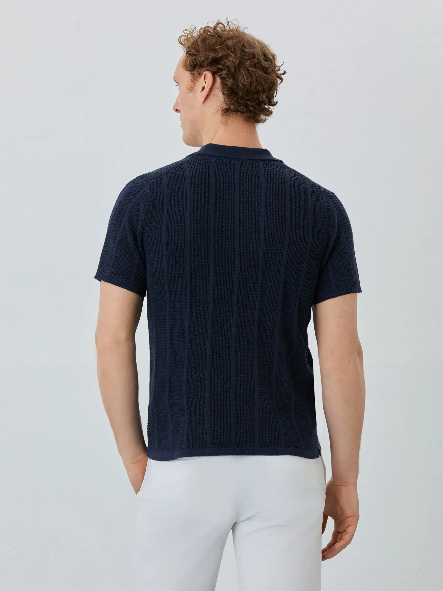 Sweater With Short Sleeves In Cotton-linen Blend