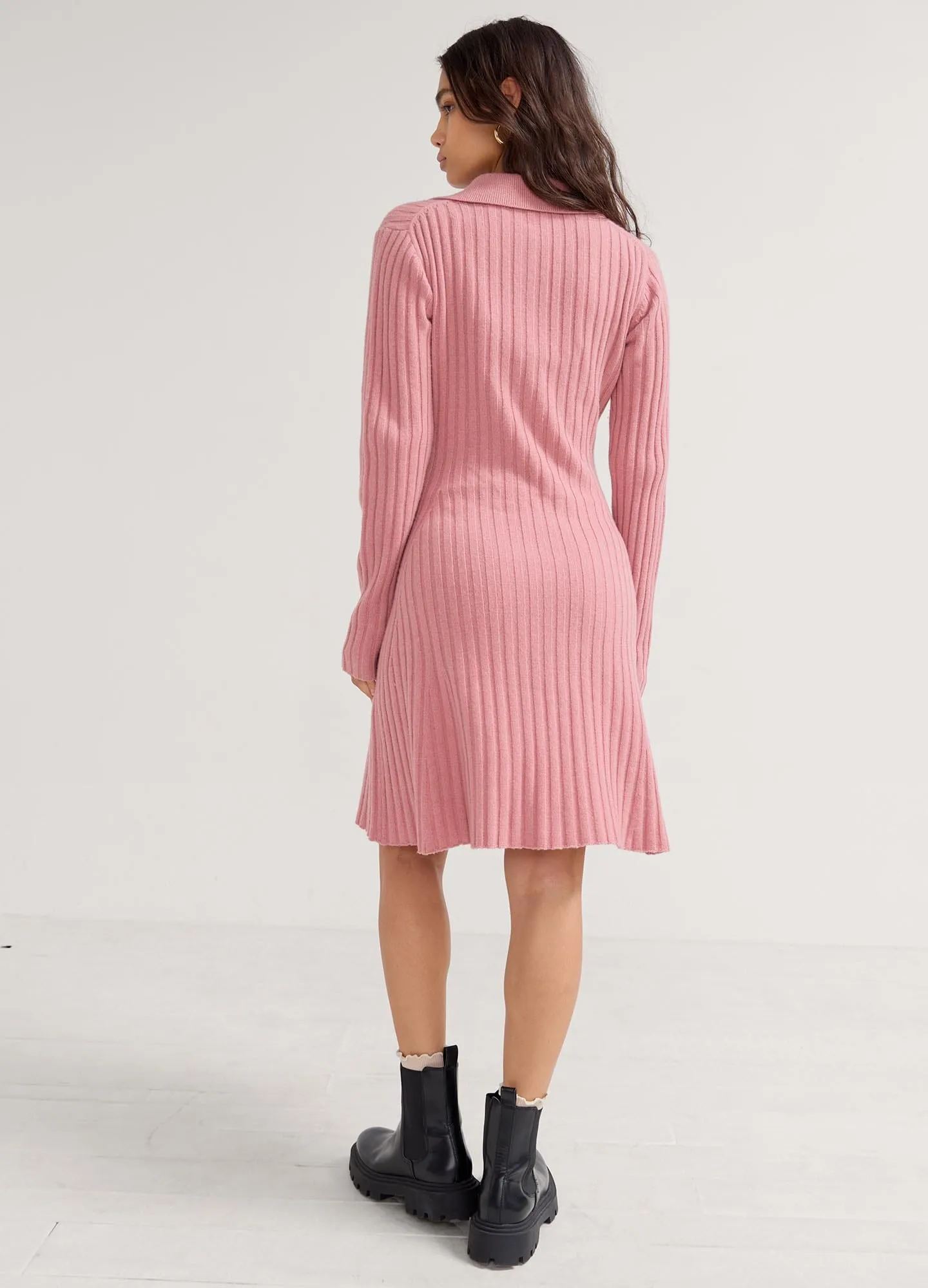 The Addie Polo Sweater Dress