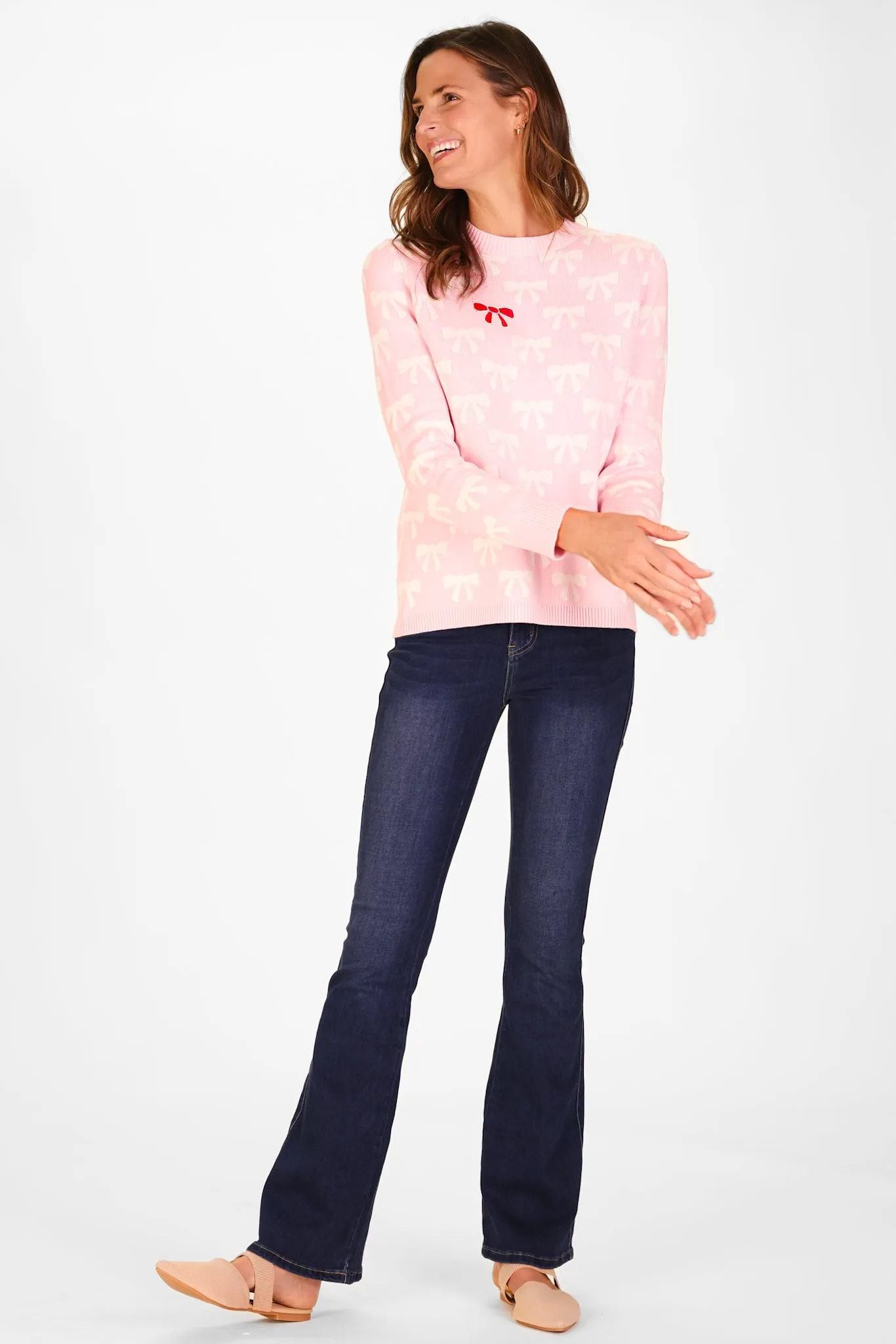 The Bow Sweater in Pink