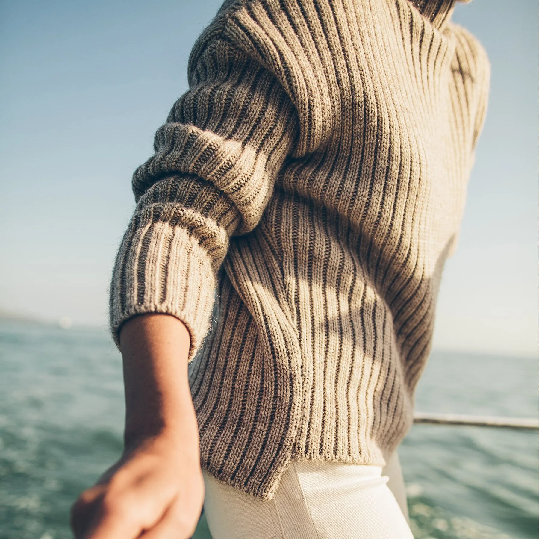 The Maritime Sweater in Mink