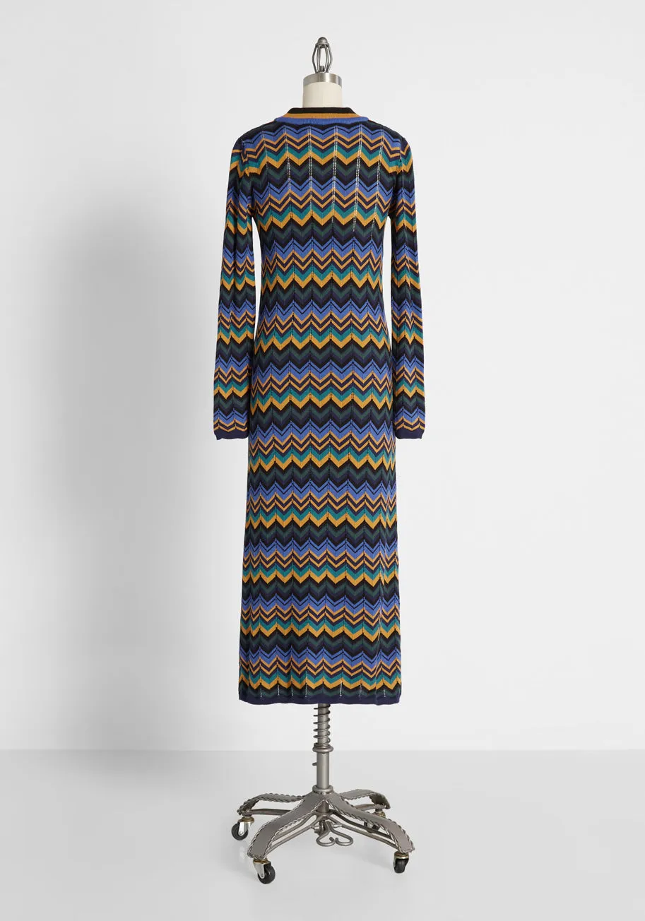 The Zig to My Zag Sweater Dress