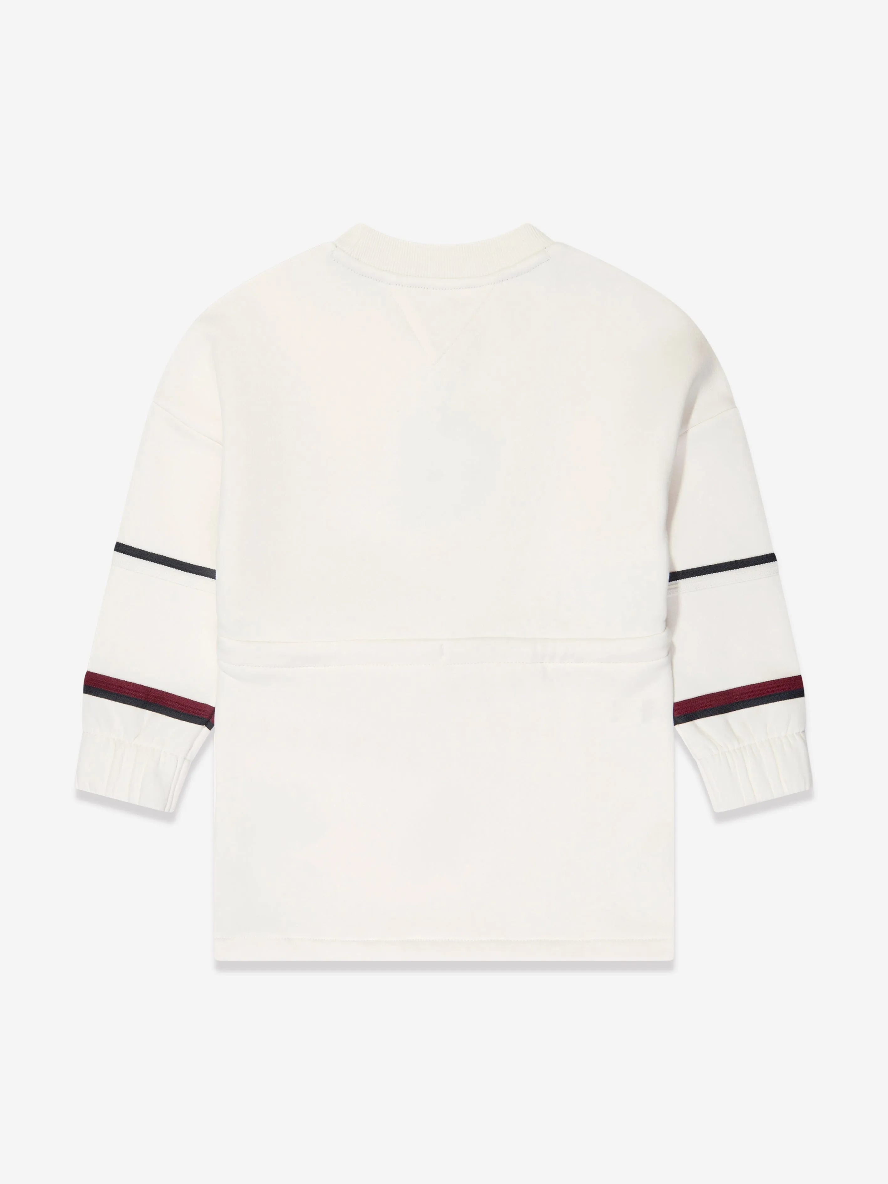 Tommy Hilfiger Girls Global Stripe Sweat Dress in White