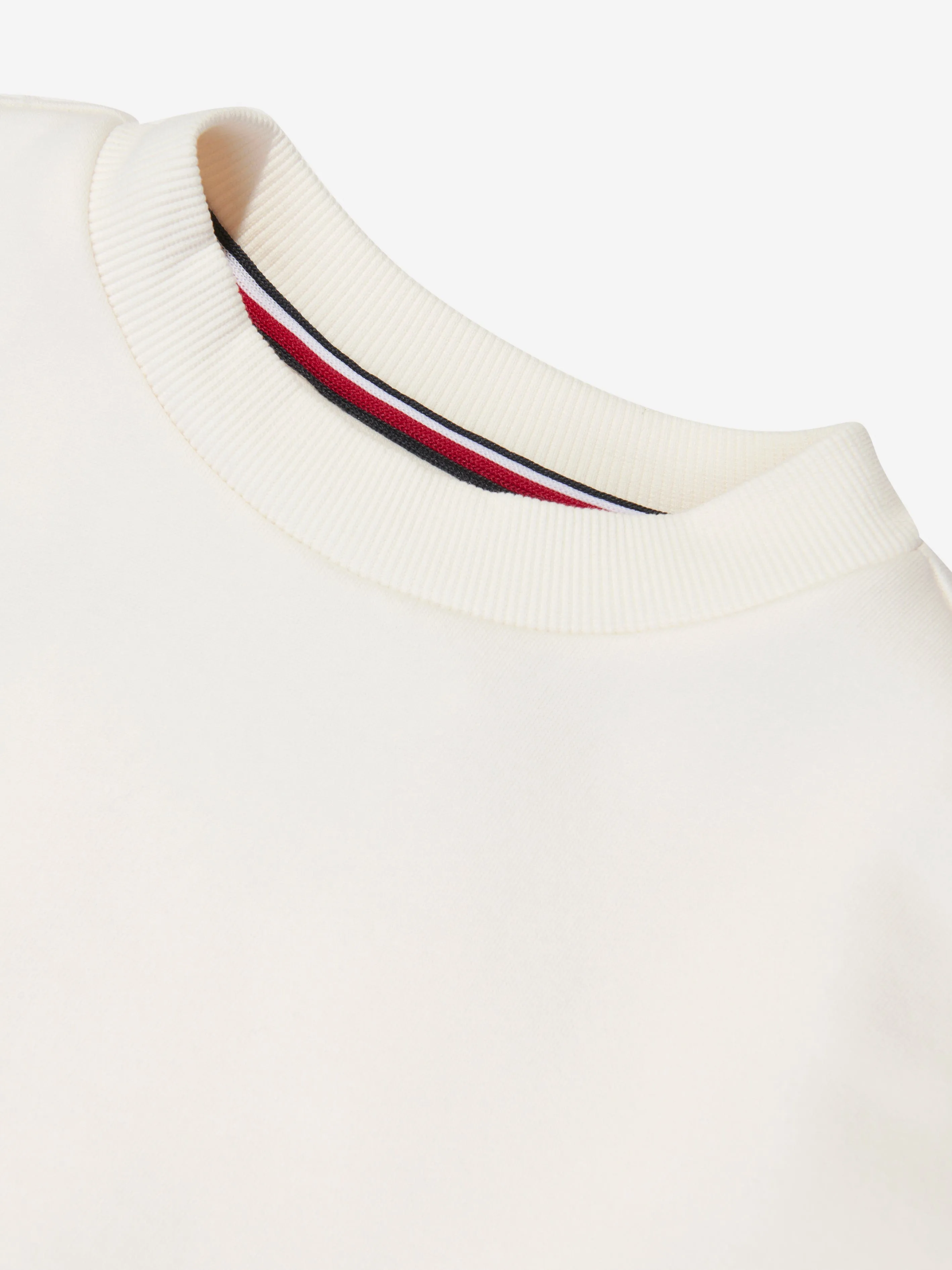 Tommy Hilfiger Girls Global Stripe Sweat Dress in White