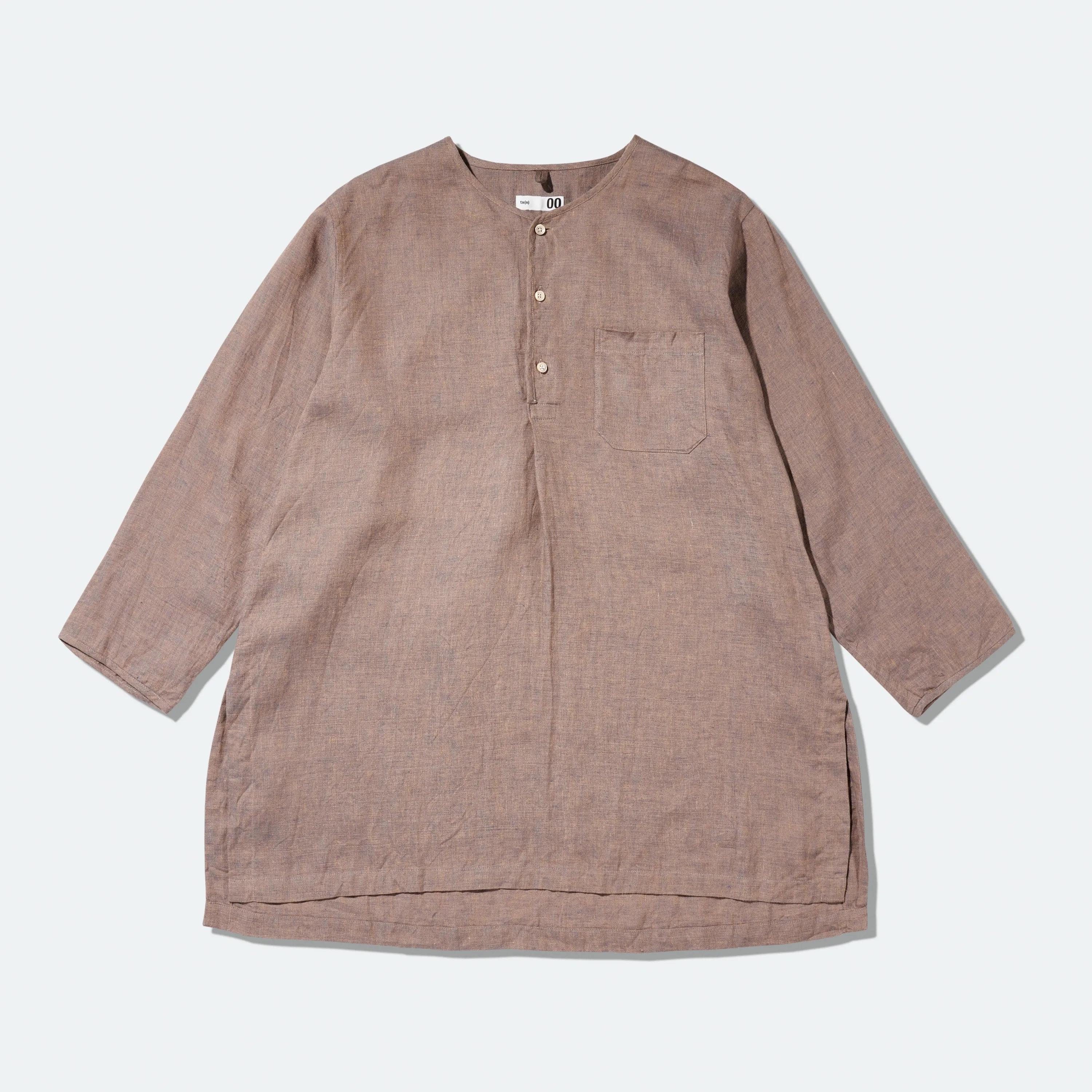 ts(s) - Linen Kaftan Shirt - Blue Beige