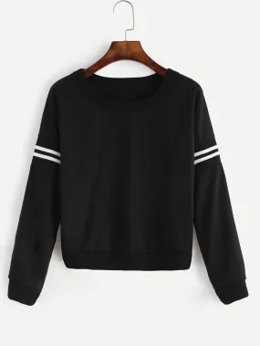 Varsity pullover fashion sweater