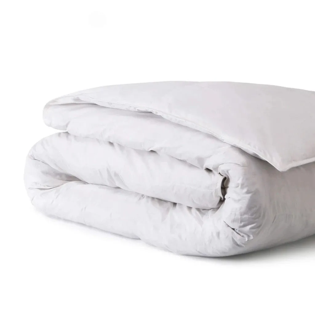 White Goose Feather and Down Pocketed Duvet