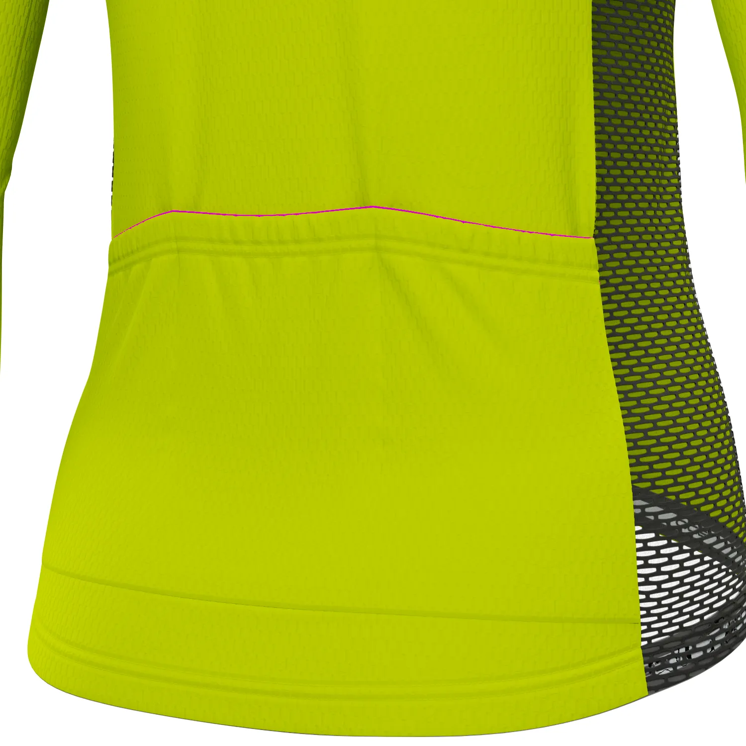 Women's High Viz With Black Accent 2 Piece Cycling Kit