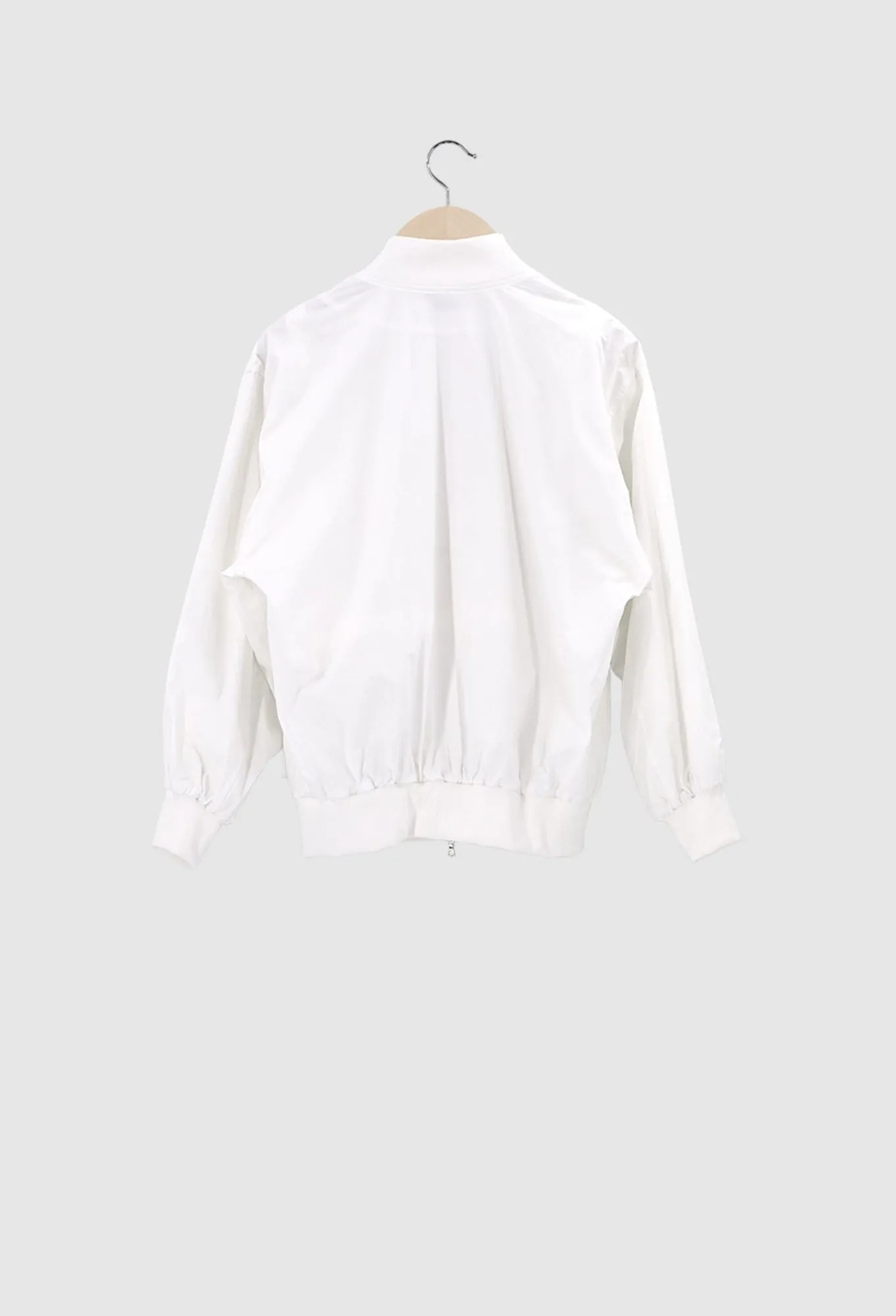 ZIGGY - Technical Cotton Bomber Jacket in White